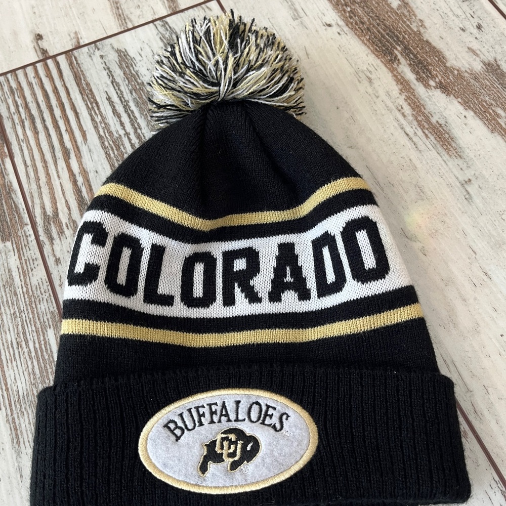 University of Colorado Buffaloes Cuffed Pom Beanie - Picture 4 of 12